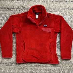 Patagonia Red ReTool Snap-T Pullover Sweater Small